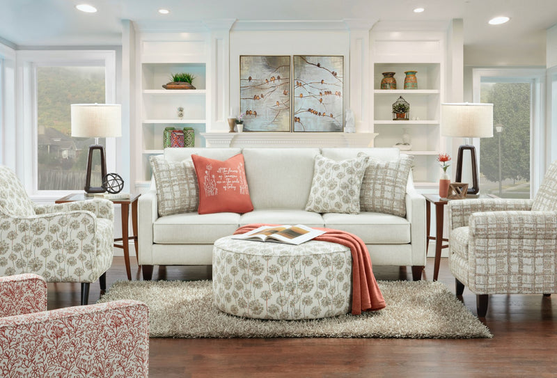 Sofa with outlet two accent chairs