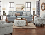 Fusion 2820-KP Traditional Sofa 2820-KP Bates Charcoal Sofa