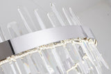 Bethel Chrome LED Chandelier in Stainless Steel & Crystal