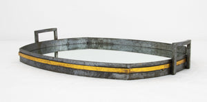 Zeugma Fxt116 Gray & Gold Tray