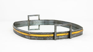 Zeugma Fxt116 Gray & Gold Tray