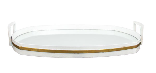 Zeugma Fxt116 White & Gold Tray