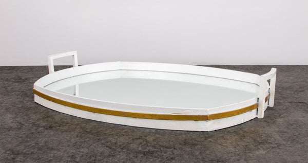 Zeugma Fxt116 White & Gold Tray