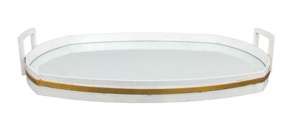 Zeugma Fxt116 White & Gold Tray