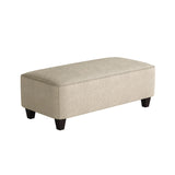 Fusion 100-C Transitional Cocktail Ottoman 100-C Sugarshack Oatmeal 49" Wide Cocktail Ottoman