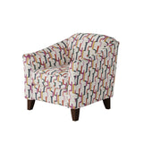 Fusion 452-C Transitional Accent Chair 452-C Fiddlesticks Confetti Accent Chair