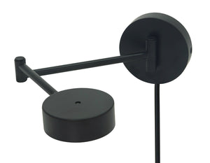 Generation swing arm LED wall lamp in black