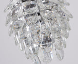 Bethel Chrome Single Pendant Lighting in Iron & Crystal