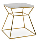 Gakko End Table Set: Gakko End Table Marble Gold Brass Frame SOHO-CONCEPT-GAKKO END TABLE-80682