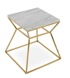 Gakko End Table Set: Gakko End Table Marble Gold Brass Frame SOHO-CONCEPT-GAKKO END TABLE-80687