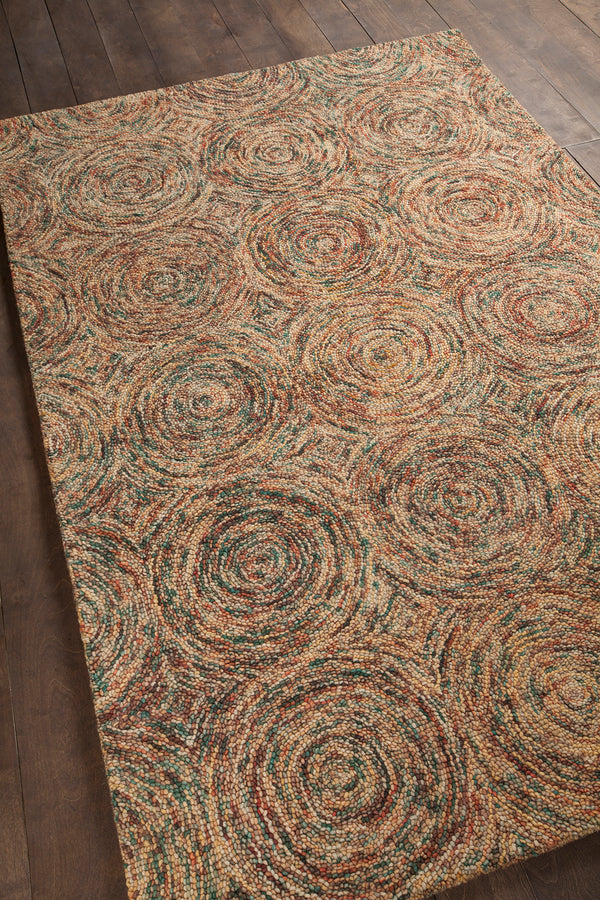 Chandra Rugs Galaxy 100% Wool Hand-Tufted Contemporary Rug Multi 7'9 x 10'6