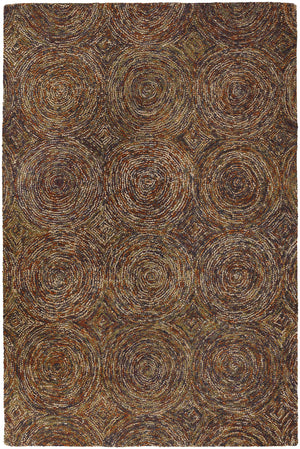 Chandra Rugs Galaxy 100% Wool Hand-Tufted Contemporary Rug Multi 7'9 x 10'6