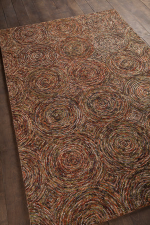 Chandra Rugs Galaxy 100% Wool Hand-Tufted Contemporary Rug Multi 7'9 x 10'6