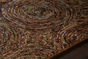 Chandra Rugs Galaxy 100% Wool Hand-Tufted Contemporary Rug Multi 7'9 x 10'6