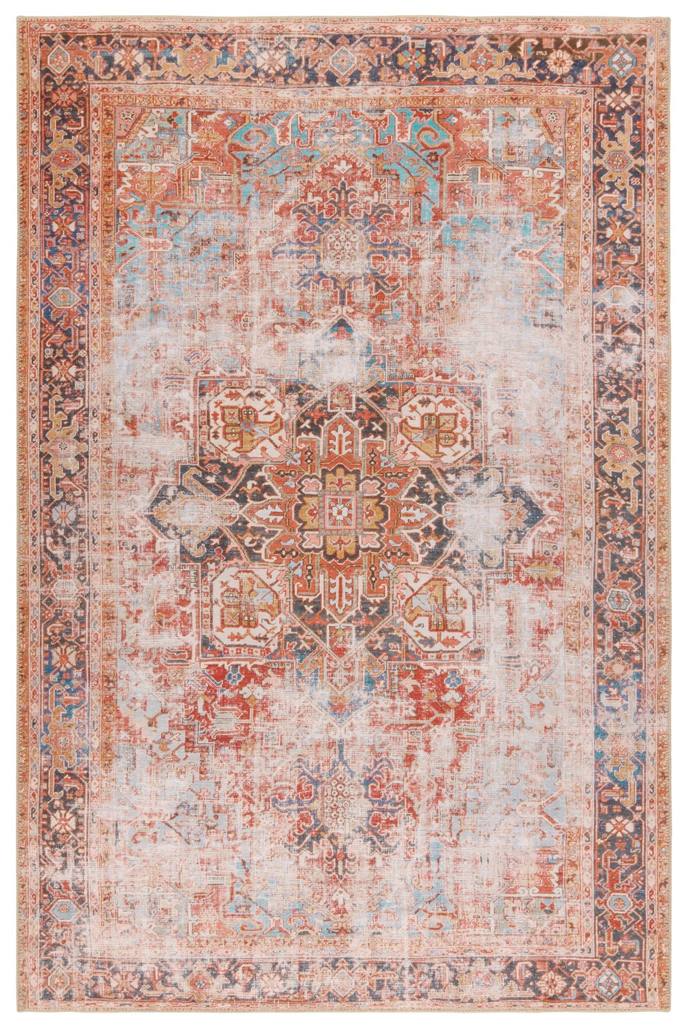 Jaipur Living Garcia Matias GAR03 Powerloomed Machine Made Indoor Vintage Rug Rust 9' x 12'