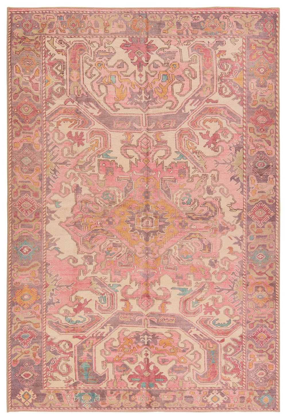 Jaipur Living Garcia Elanor GAR05 Powerloomed Machine Made Indoor Vintage Rug Pink 9' x 12'
