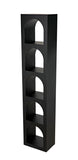 Noir Aqueduct Bookcase GBCS240MTB-C
