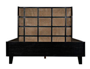 Noir Porto Bed A with Headboard And Frame GBED133QHB-A