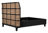 Noir Porto Bed A with Headboard And Frame GBED133QHB-A