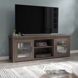 English Elm EE1862 Classic TV Stands/Entertainment Console Black Wash EEV-13910