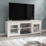 English Elm EE1862 Classic TV Stands/Entertainment Console White Wash EEV-13912