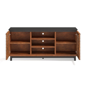 Legends Furniture Mid Century Modern Fully Assembled TV Stand, Fully Assembled GC1210.BNB