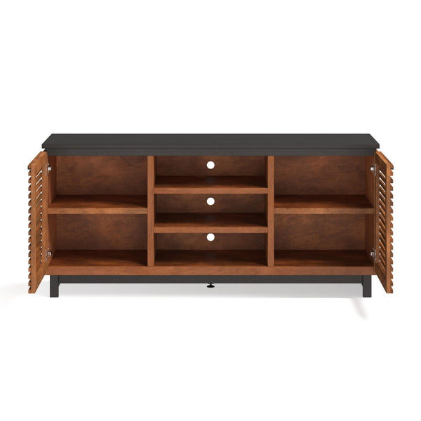 Legends Furniture Mid Century Modern Fully Assembled TV Stand, Fully Assembled GC1210.BNB