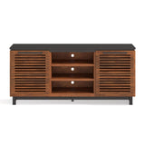 Legends Furniture Mid Century Modern Fully Assembled TV Stand, Fully Assembled GC1210.BNB