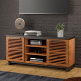 Legends Furniture Mid Century Modern Fully Assembled TV Stand, Fully Assembled GC1210.BNB