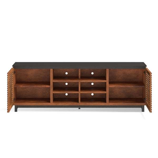 Legends Furniture Mid Century Modern Fully Assembled TV Stand, Fully Assembled GC1220.BNB