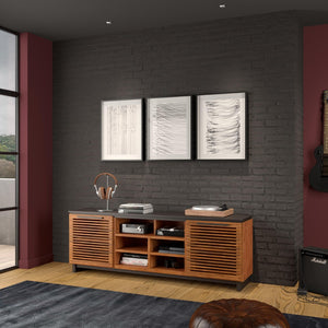 Legends Furniture Mid Century Modern Fully Assembled TV Stand, Fully Assembled GC1220.BNB