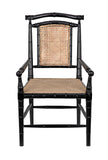 Noir Colonial Bamboo Arm Chair GCHA126AHB