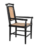 Noir Colonial Bamboo Arm Chair GCHA126AHB