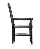 Noir Colonial Bamboo Arm Chair GCHA126AHB