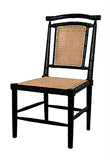 Noir Colonial Bamboo Side Chair GCHA126HB