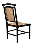 Noir Colonial Bamboo Side Chair GCHA126HB