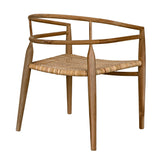 Noir Finley Chair with Rattan GCHA212T