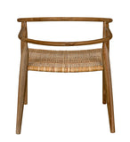 Noir Finley Chair with Rattan GCHA212T