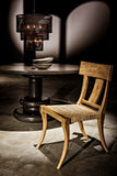 Noir Athena Side Chair,Teak with Caning GCHA239TC