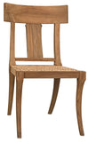 Noir Athena Side Chair,Teak with Caning GCHA239TC