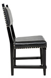 Noir Kerouac Chair with Leather GCHA275D1