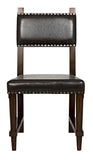 Noir Kerouac Chair with Leather GCHA275D