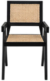 Noir Jude Chair with Caning GCHA278B