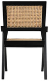 Noir Jude Chair with Caning GCHA278B