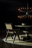 Noir Jude Chair with Caning GCHA278B