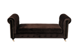 Shatana Home Claire Bench Chocolate Velvet