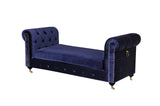 Shatana Home Claire Bench Navy Velvet