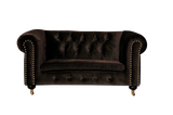 Shatana Home Claire Dog'S Sofa Chocolate Velvet