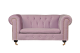 Shatana Home Claire Dog'S Sofa Pink Velvet