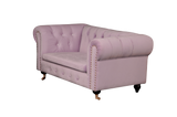 Shatana Home Claire Dog'S Sofa Pink Velvet